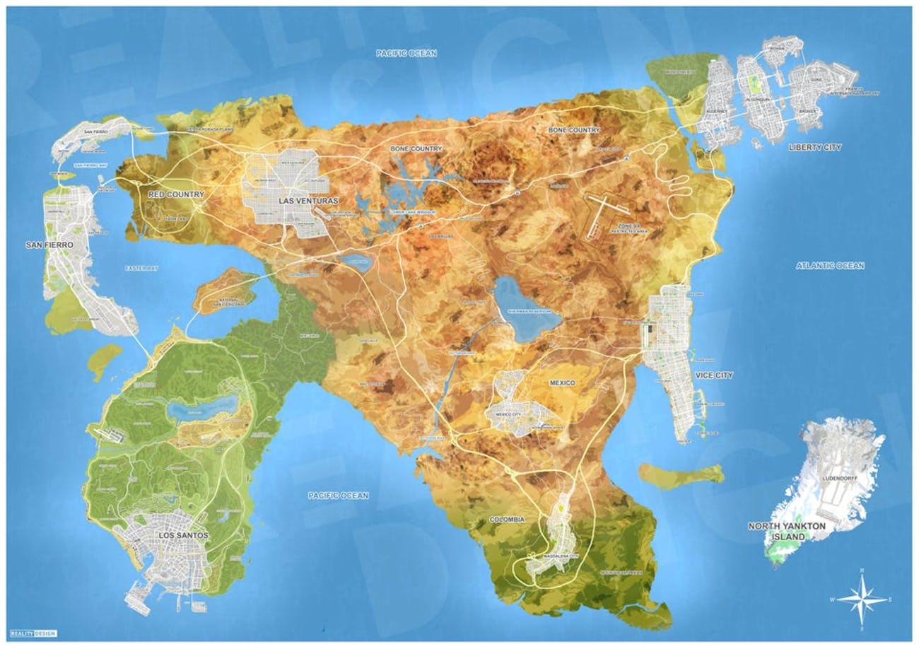GTA 6  Inspiring Map or rumors about Locations  GTA 6 Mod  Grand